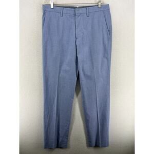 BONOBOS Pants Mens 34x34 Weekend Warrior Dress Straight Wrinkle Resistant Blue